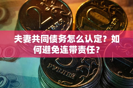 北京夫妻共同债务怎么认定？如何避免连带责任？