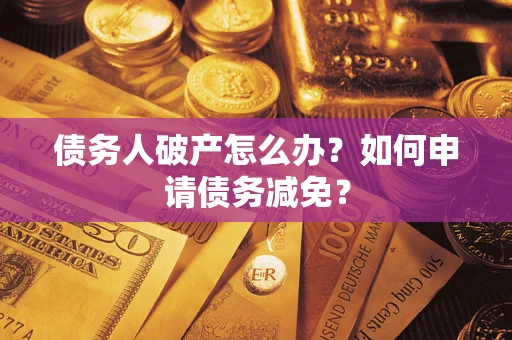北京债务人破产怎么办？如何申请债务减免？