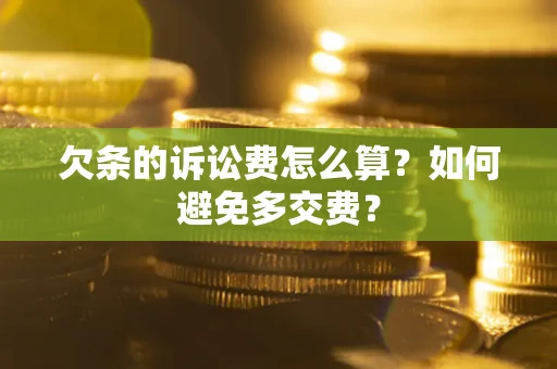 北京欠条的诉讼费怎么算？如何避免多交费？