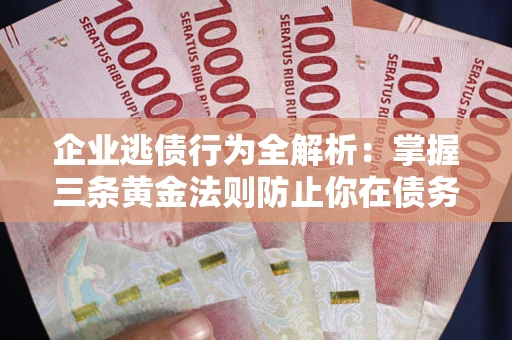 北京企业逃债行为全解析：掌握三条黄金法则防止你在债务乱局中“踩雷”