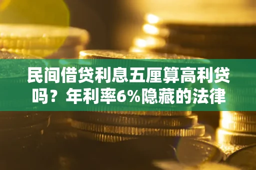 北京民间借贷利息五厘算高利贷吗？年利率6%隐藏的法律风险全解析