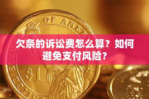北京欠条的诉讼费怎么算？如何避免支付风险？